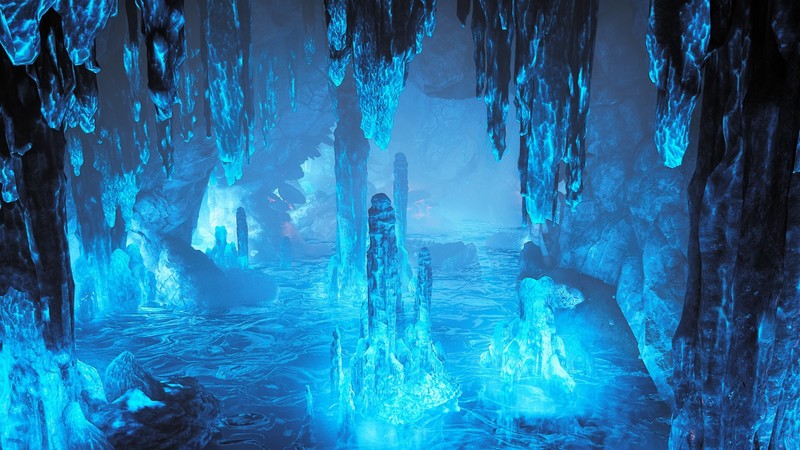 Warframe, cave, screen shot, video games, cyan