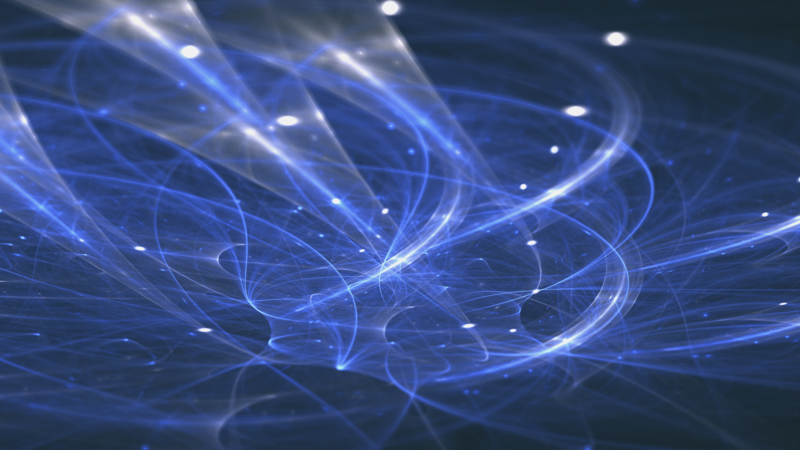 abstract, fractal, blue, shapes, digital art