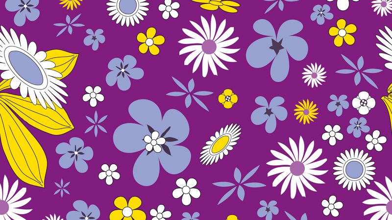 flowers, patterns, texture, summer, 4k
