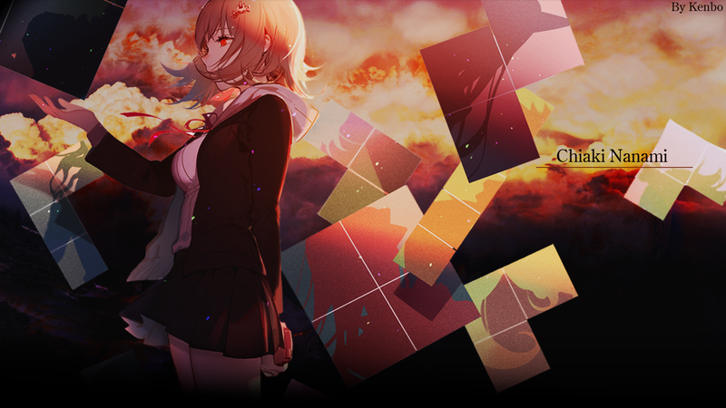 anime, manga, visual novel, Danganronpa, Danganronpa 2, anime girls, Nanami Chiaki, red eyes