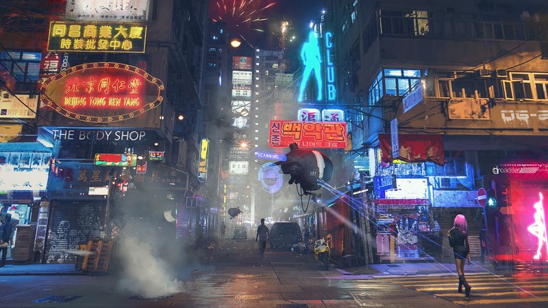 cyberpunk, artwork, street, science fiction, futuristic city, futuristic, Sergey Zabelin