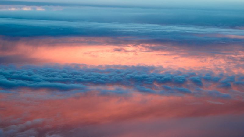 clouds, sky, porous, sunlight, sunset, sunrise, 4k
