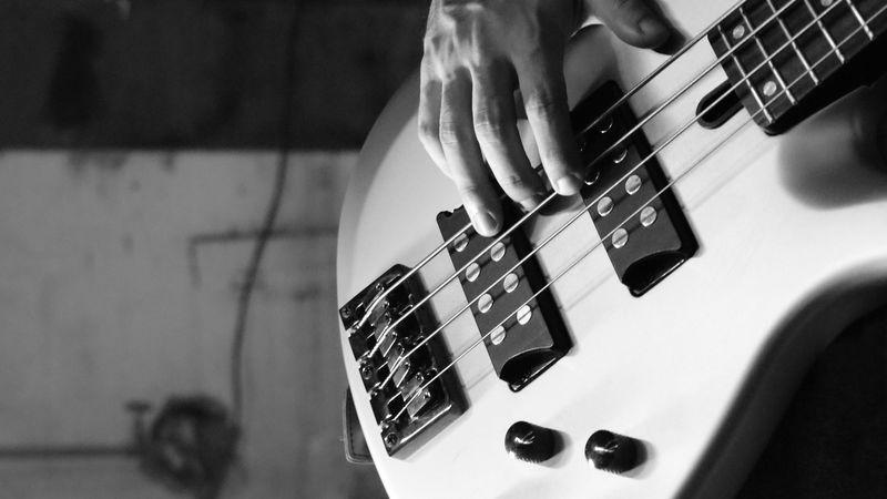 guitar, guitarist, musician, hand, 4k