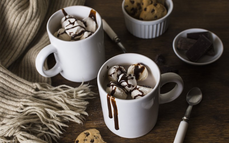 cup, sweets, spoon, food, dessert