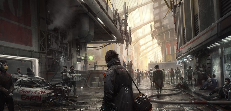 digital art, artwork, science fiction, street, futuristic, futuristic city