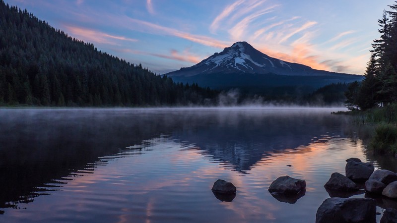 dark, mountains, reflection, water, nature, landscape