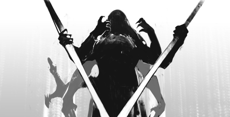 warrior, creature, frontal view