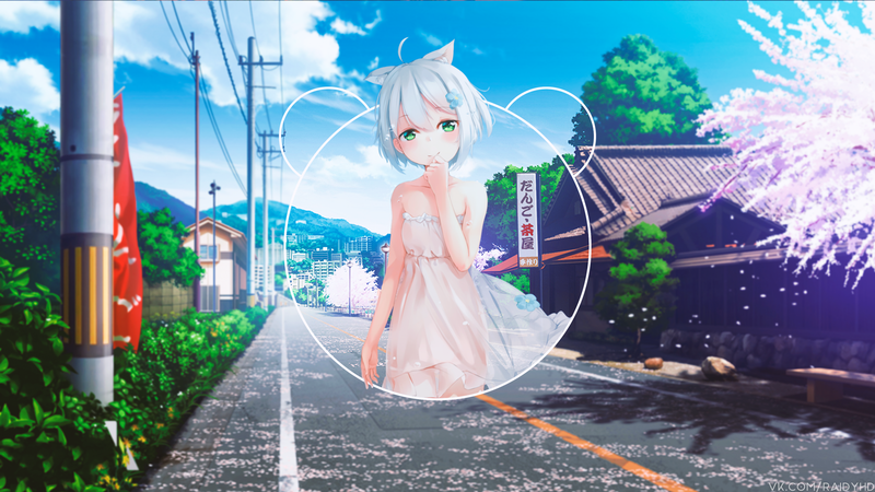 anime, anime girls, picture-in-picture