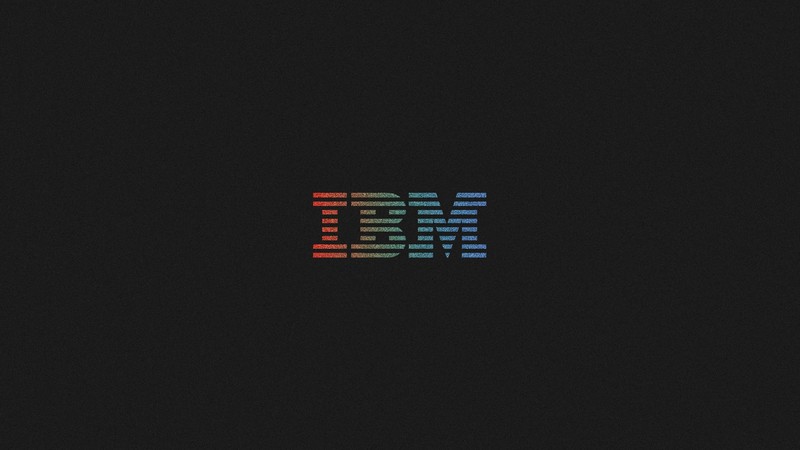 IBM, logo, minimalism, black background, simple background