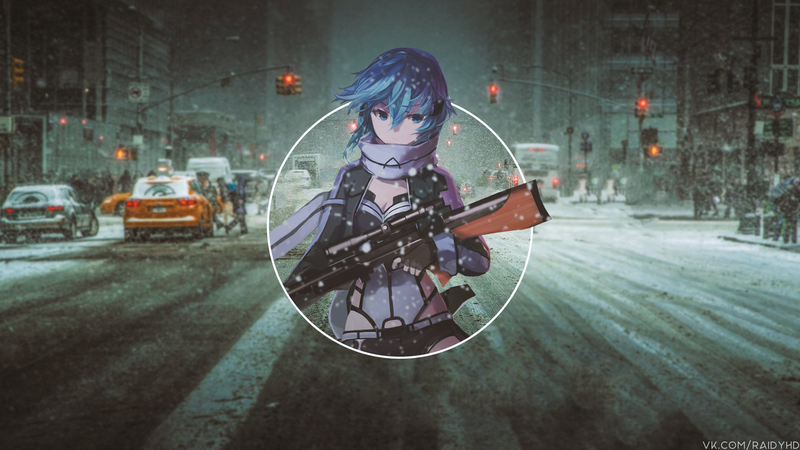 anime, anime girls, picture-in-picture