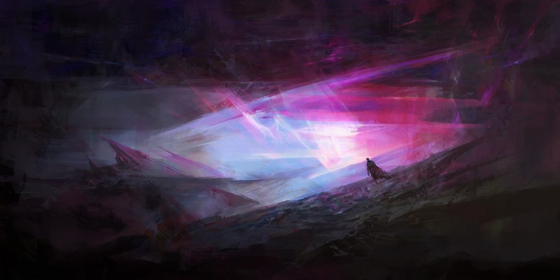 digital art, 3D fractal, abstract, dark, artwork, landscape, sky