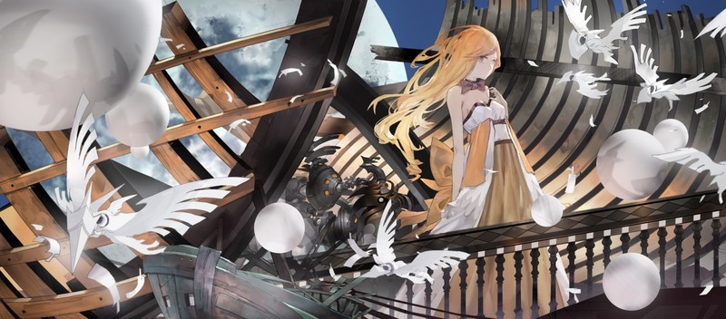 anime, anime girls, blonde, long hair, fantasy girl