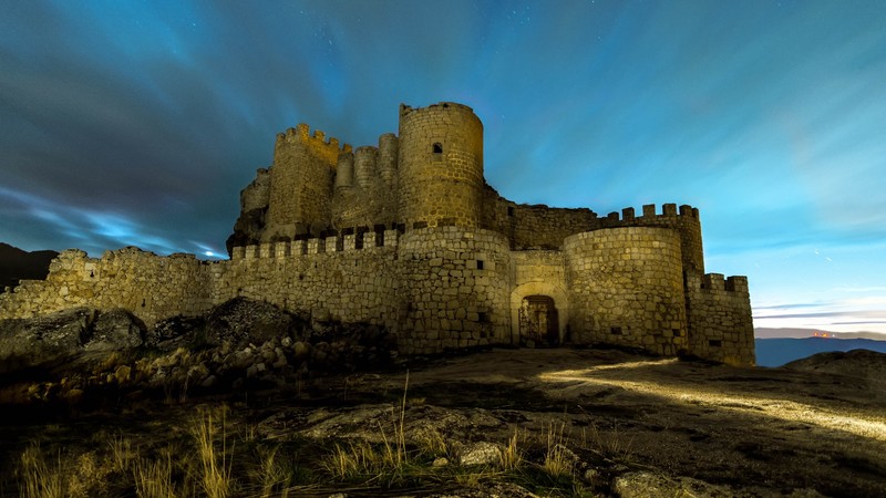 castle, ruin, sky