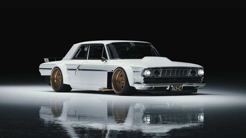 car, Speedhunters, vehicle, reflection, white cars, front angle view