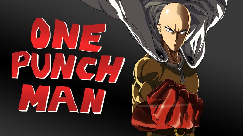 anime, anime boys, One-Punch Man, artwork, Saitama, superhero, dark background