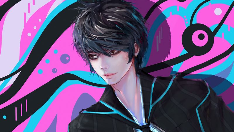 man, face, art, style, sight, 4k