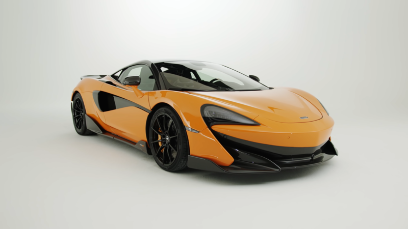 McLaren 600LT, orange, black, supercars, McLaren, luxury, expensive, car