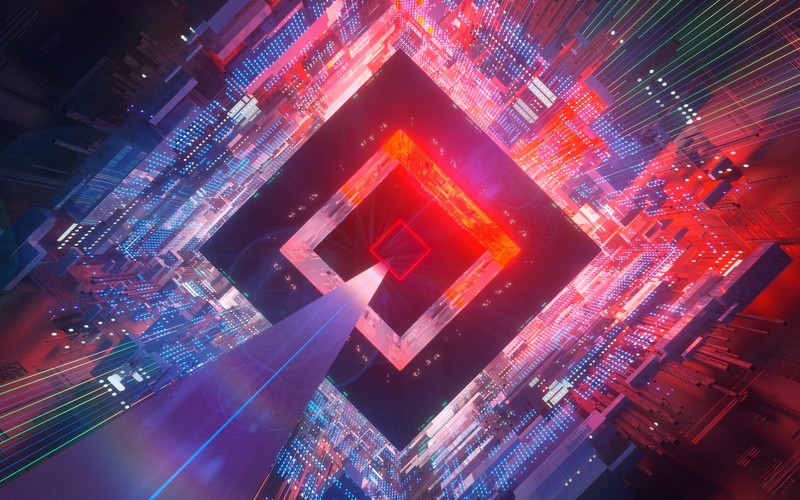 abstract, 3D, digital art, geometry