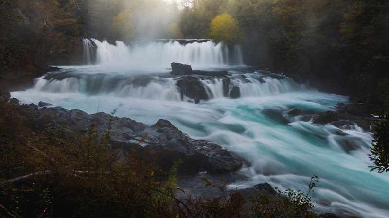 water, river, waterfall, nature