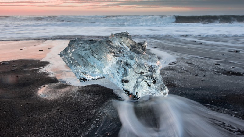 sea, ice, nature, beach