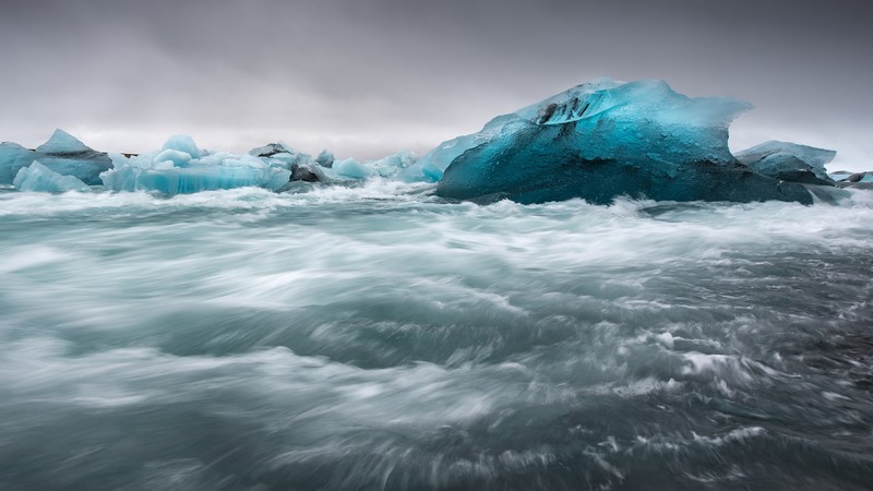 ice, sea, nature
