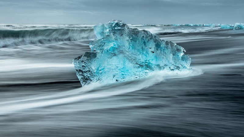 ice, sea, nature