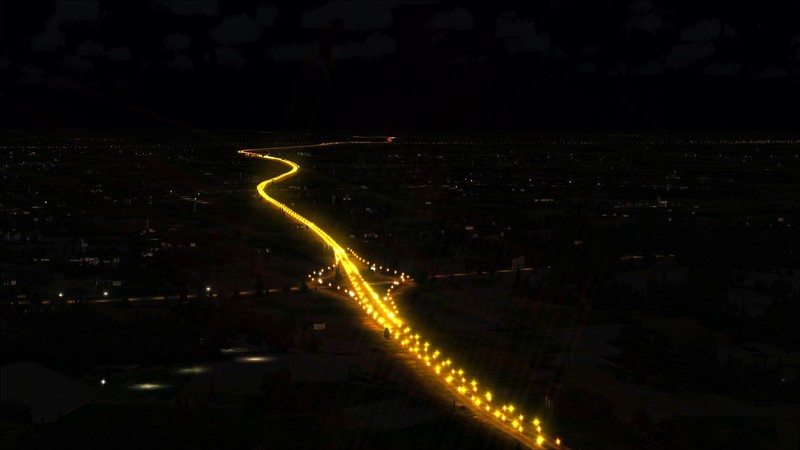 night, dark, lights, cityscape, street light, digital art, render