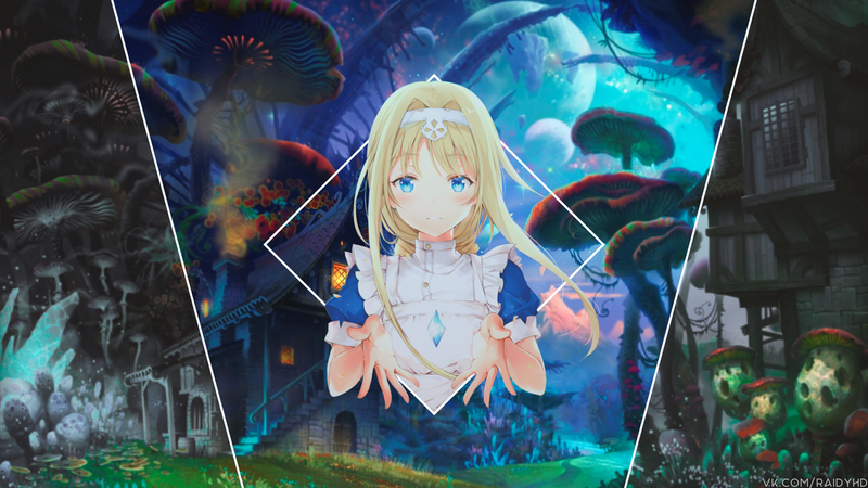 anime, anime girls, picture-in-picture
