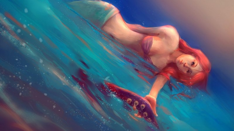 fantasy, cg, girl, mermaid