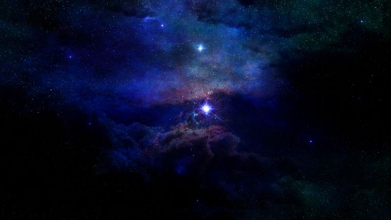 starry sky, stars, space, universe, galaxy, 4k