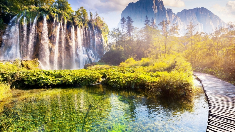 mountain, forest, cool, nature, fun, lake