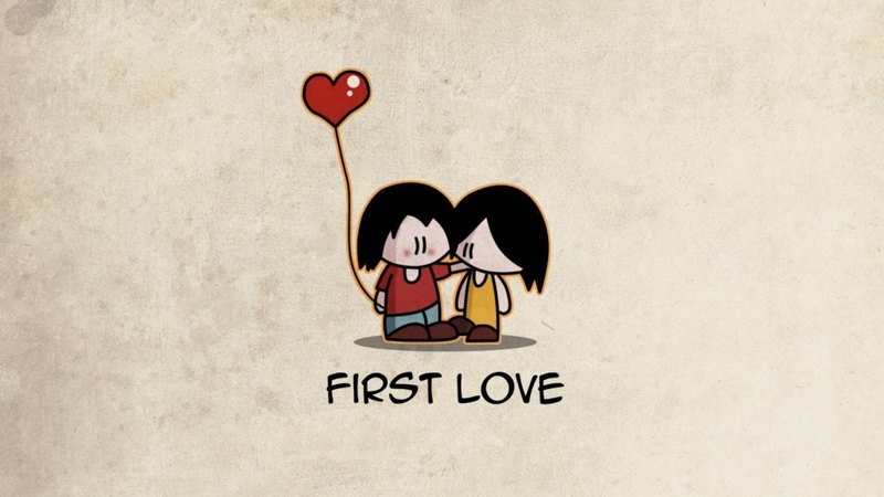 first, love, heart