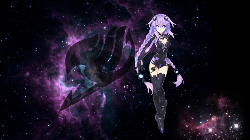 long hair, purple hair, anime girl, beatiful, fairy tail
