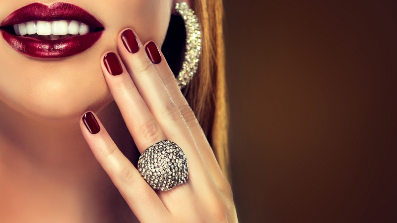 smile, girl, ring, earrings