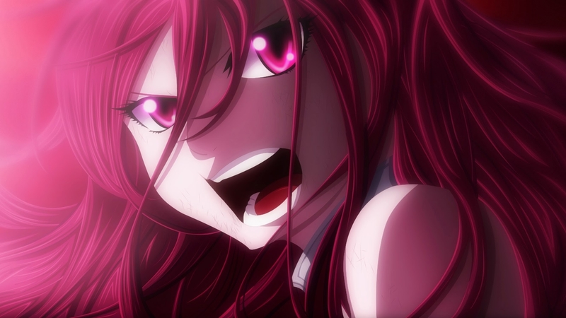 red, cool, purple, anime girl, dark, erza scarlet, fairy tail