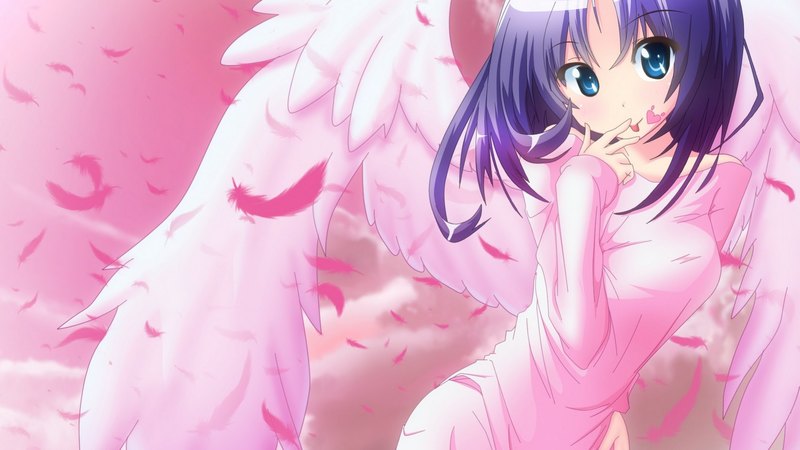 cute, wings, girl, angel, orginal, pink
