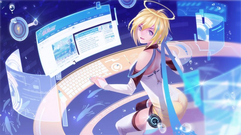 cute, pretty, girl, anime