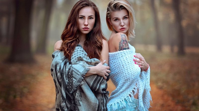 model, beauty, girls, trees, outdoor