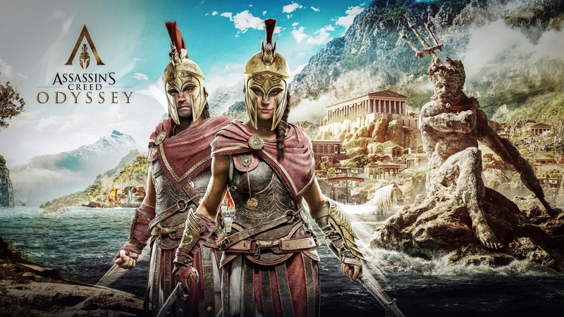 fantasy, odissey, assassins creed, romans, game, man, couple
