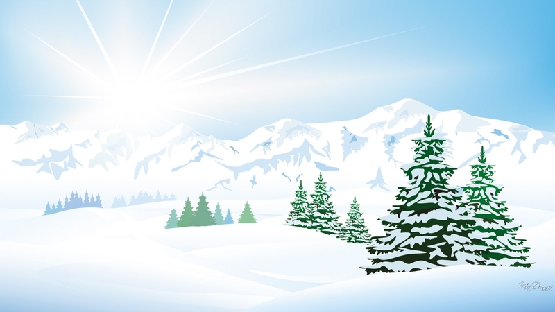 morning, sunrise, trees, winter, firefox theme, forest, sun, woods, snow, mountains, sunshine, light