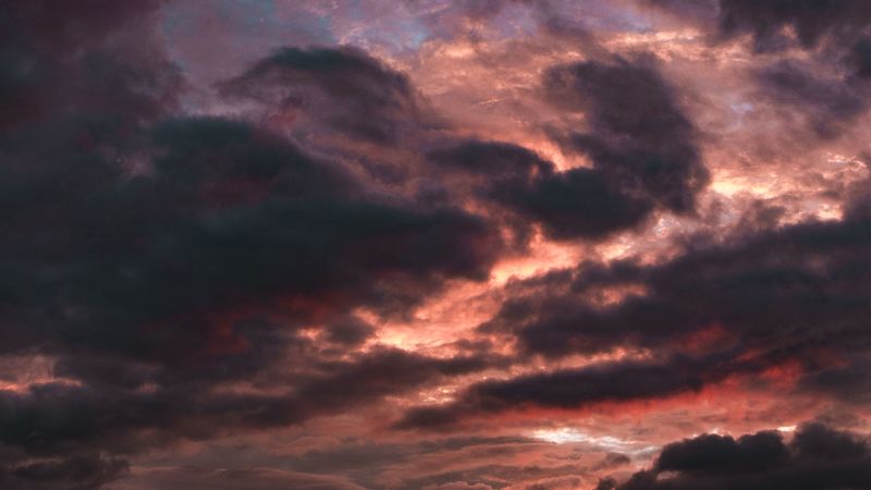 clouds, sky, cloudy, dark, light, 4k