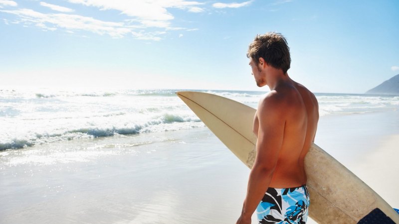 man, people, summer, surf board, beach, sea