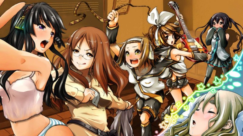 girls, funny, dream, anime