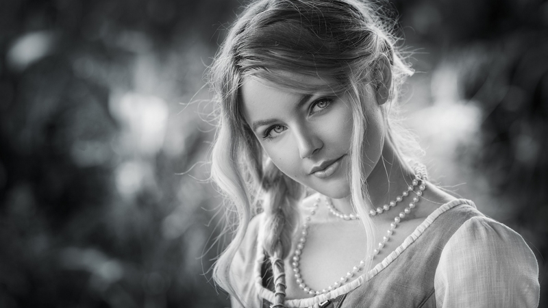 bw, girl, model, black, beauty, white, woman