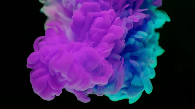 paint, clot, purple, blue, 4k