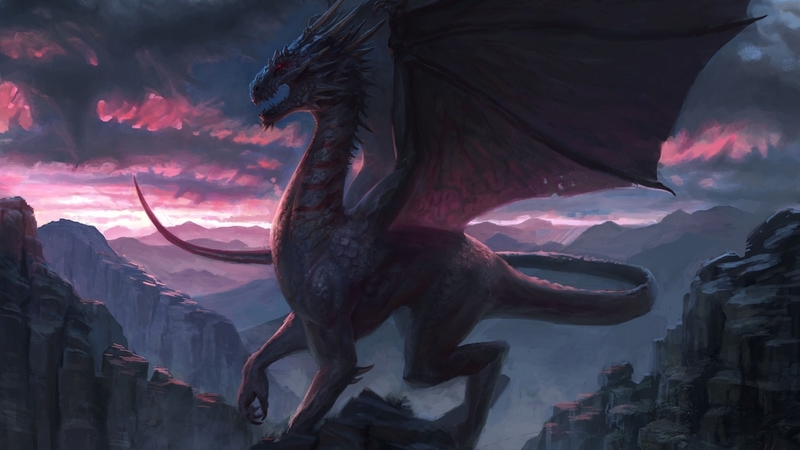 fantasy, wings, luminos, dragon, pink, blue