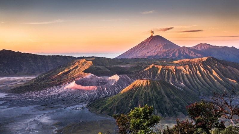 mountain, moonscape, eruption, ash, hdr, volcano