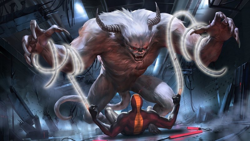 hero, taming, monster, cg