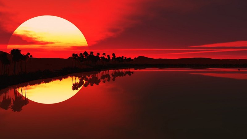 bright, sunset, nature, sky