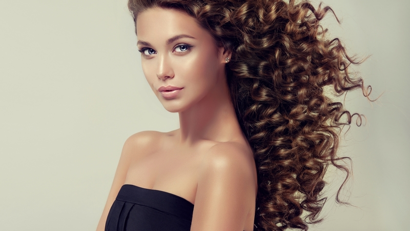 girl, long hair, look, curls